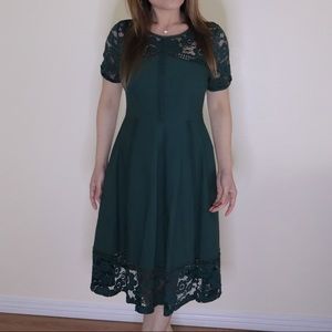 Green Floral Dress